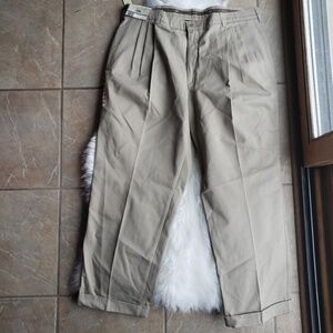 NWT Savane Pleated Classic Fit Cotton Pants 40x29